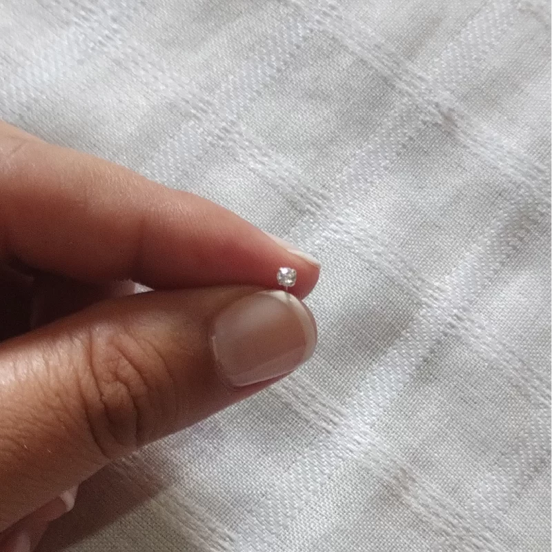 Aro miniatura plata 925 modelo Shine (unidad)